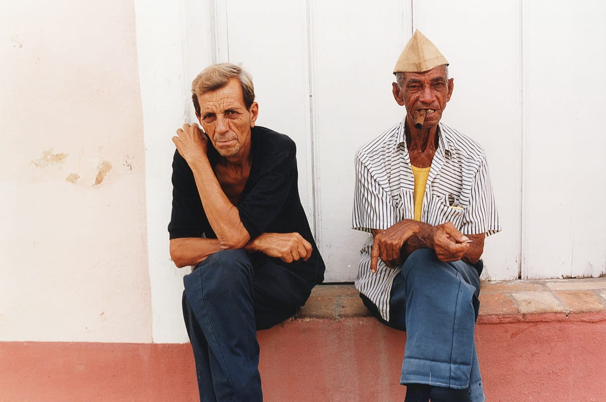 old men, Cuba, military, Trinidad, travel photography
