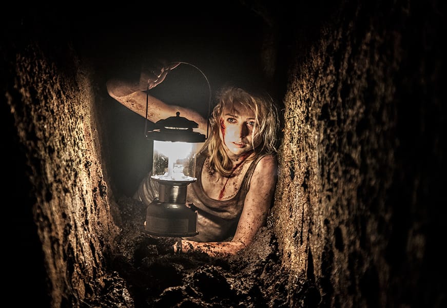 Movie, still, horror, lantern, bog, woman, dirt, still, photographer, Ireland, From The Dark